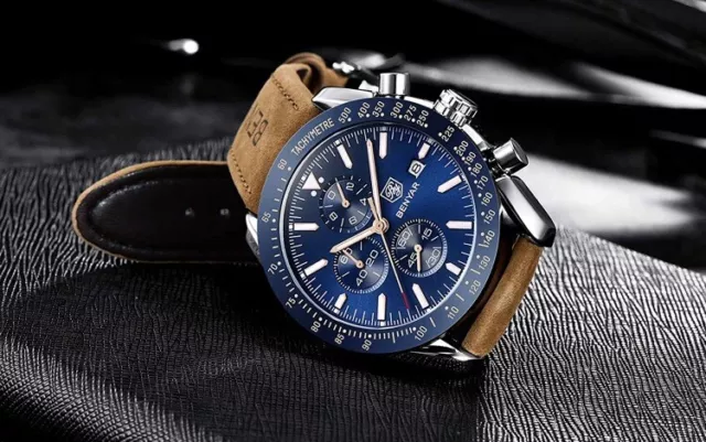 BENYAR Montre Homme Montres Etanche Chronographe Lumineuses