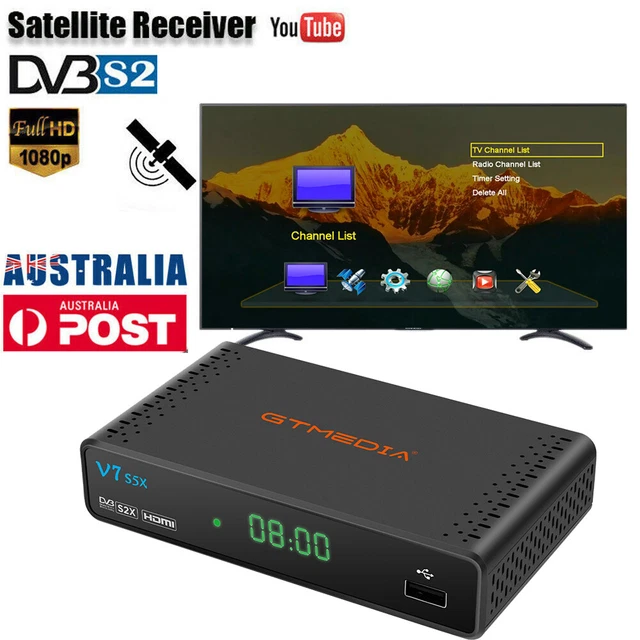 GTMEDIA V7S5X HD Satellite TV Receiver Digital DVB-S2/S2X 1080P H.265 ...