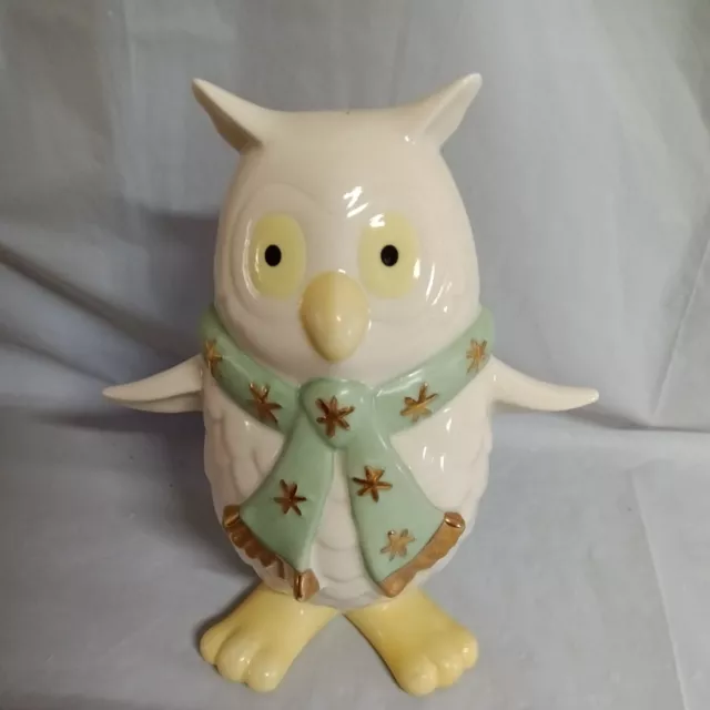 Lenox Holiday Bobble TM Owl Porcelain Figurine American By Design