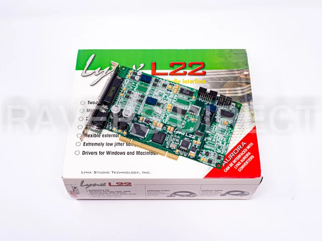 Lynx Studio Technologie L22 PCI Audio Interface Carte Dac Aes-16E E44 Hilo