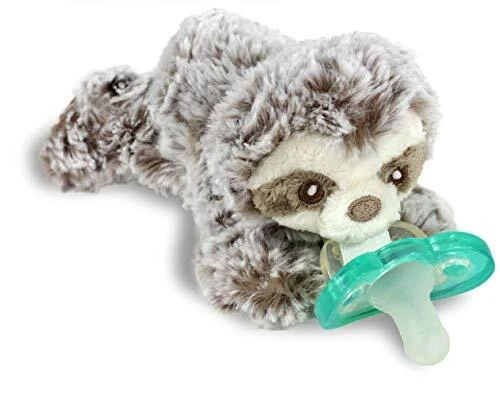 RaZbuddy JollyPop Pacifier Holder w/Removable Baby Pacifier - 0m+ - BPA Free