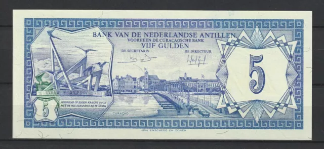 Netherlands Antilles - Billet de 5 Gulden du 01/06/1984 - P N° 15b NEUF UNC