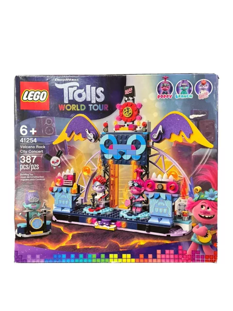LEGO Dreamworks Trolls World Tour Volcano Rock City Concert 41254 New Sealed Set