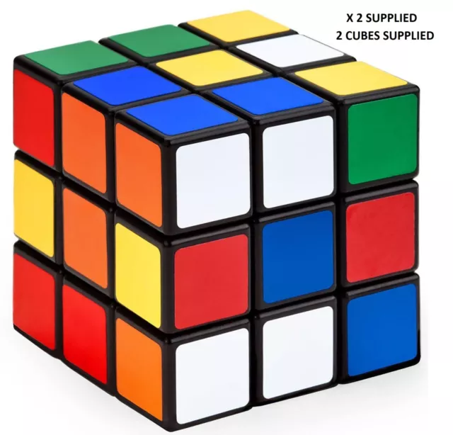 2X Classic Puzzle Magic Cube Kids Adult Fun Toy Fidget Stress Mind Game Toy Gift