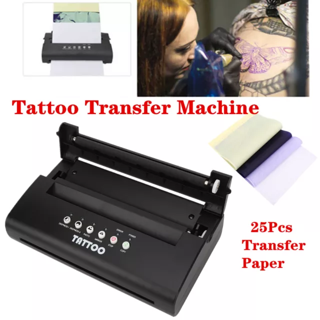 Cordless Tattoo Transfer Printer Portable Machine Clear Transfer Stencil  Printer