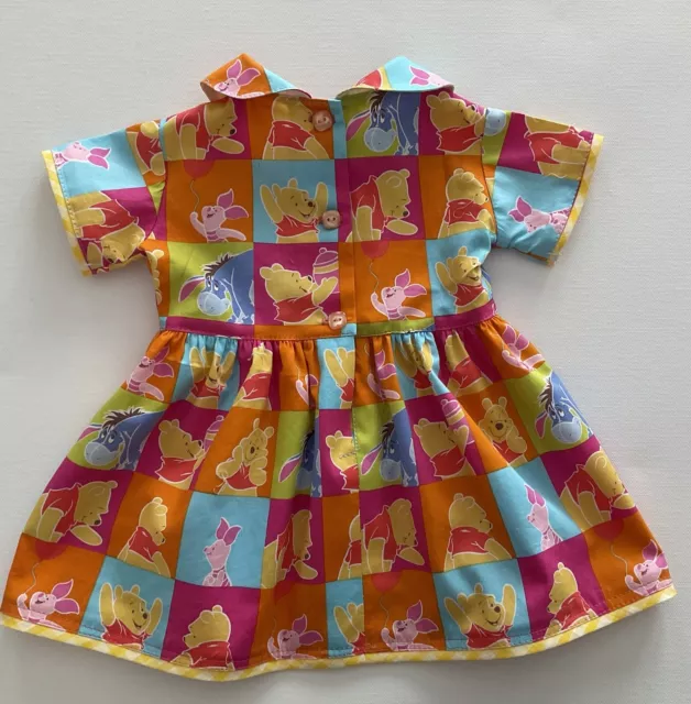 Winnie the Pooh Reborn Doll Dress / Baby Girl Dress Size 0000 (fit Newborn) BNWT 3