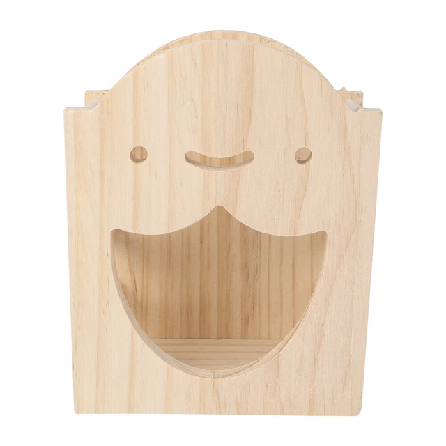 1pc Holz Gras Rahmen Guinea Pig Heu Halter Kaninchen Heu Feeder