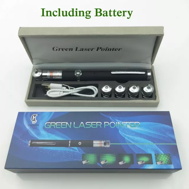 Green Laser Pen Strong Visible Powerful Military Light Beam Laser with Battery