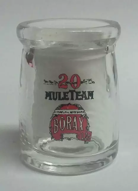Great 20 Mule Team Borax Advertising 1/2 oz. Glass Dairy Creamer