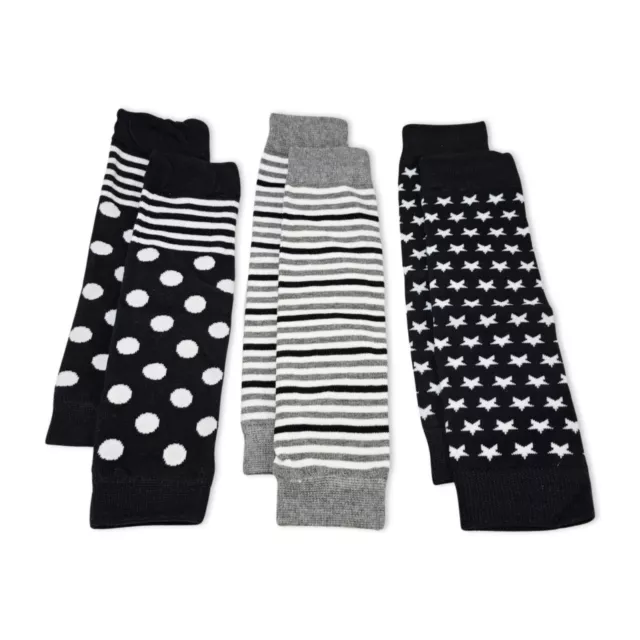 Baby Kids Girls Boys Winter Leg Warmers Tube Socks Dancewear Pack of 3