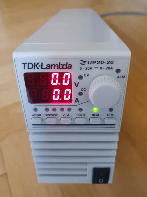 TDK-Lambda Z20-20 Labornetzgerät, programmierbar, 0 - 20V / 0 - 20A / 400W