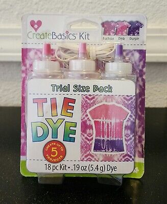 Kit Create Basics Tie Dye 18 piezas Kit de prueba talla 3 botellas de compresión