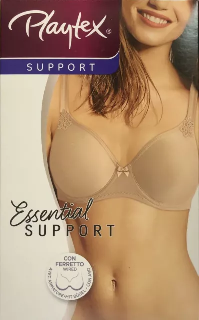 REGGISENO PLAYTEX SUPPORT Essential P0A68 CON FERRETTO COPPE SENZA CUCITURE