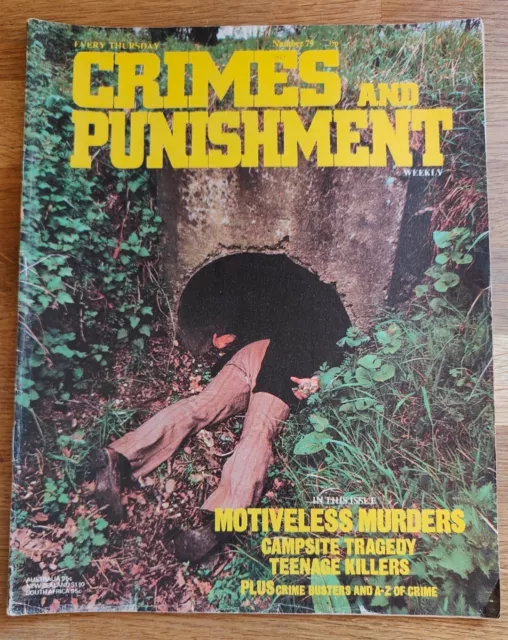MAGAZINE - Crimes And Punishment Weekly Number #79 Teenage Killers True Crime