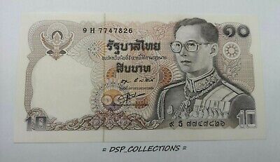 💰 Banknote / BEAU Billet - THAÏLANDE 10 BATH, ND 1980 king RAMA IX  💰 178B02