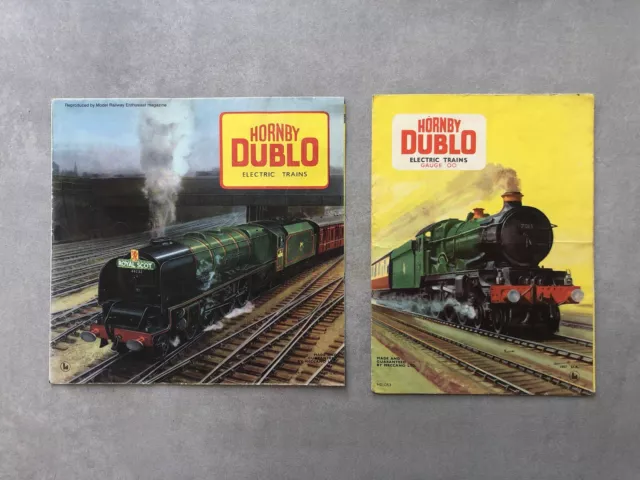 2 Vintage Hornby Dublo Booklets Papers Model Railway OO Gauge