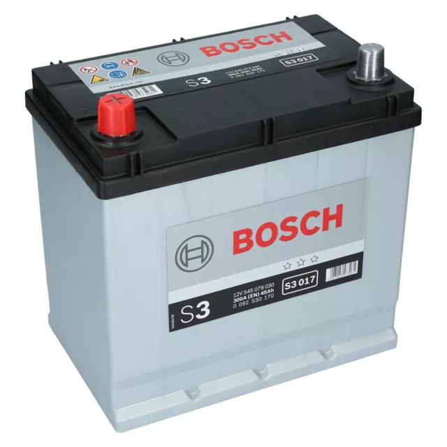 Bosch S3 017 45Ah 12V 300A Autobatterie Starterbatterie sofort Einsatzbereit