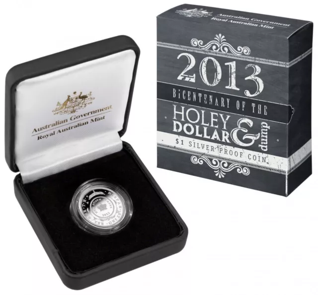 Australia 1 Dollar 2013 Bicentenary of the Holey Dollar and Dump Silver Coin