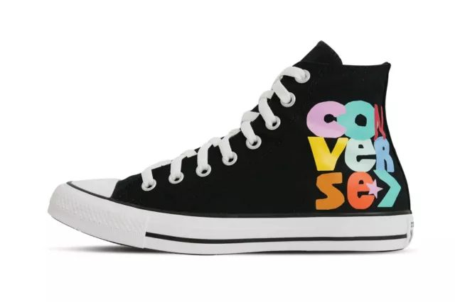 CHAUSSURE CONVERSE UNISEXE Ctas Hi Haute Noir Avec crit Color
