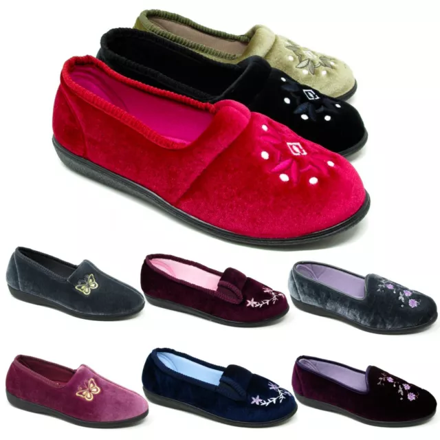 Ladies Slippers Ladies Hard Sole Slippers Indoor Outdoor Slippers Comfy Slippers