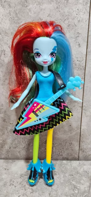 My Little Pony Equestria Girls Doll Rainbow Dash Rainbow Rocks With Rockin...