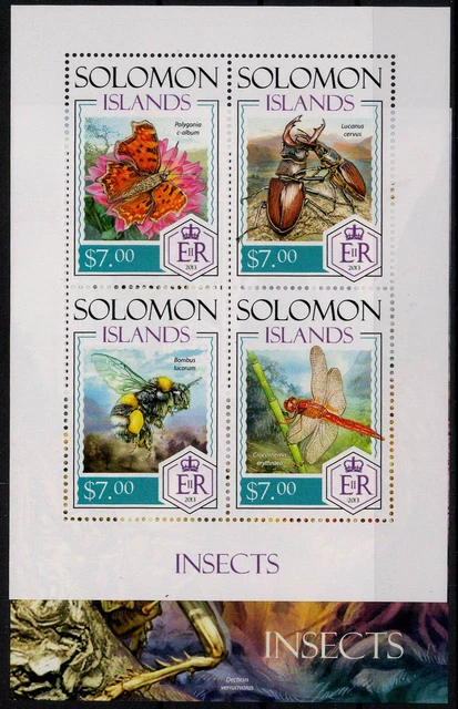 Salomoninseln; Insekten 2014 kpl. **  (21,50)
