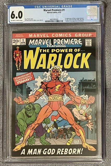 Marvel Premiere #1 CGC 6.0 First Appearance Adam Warlock + Soul Gem Infinity MCU