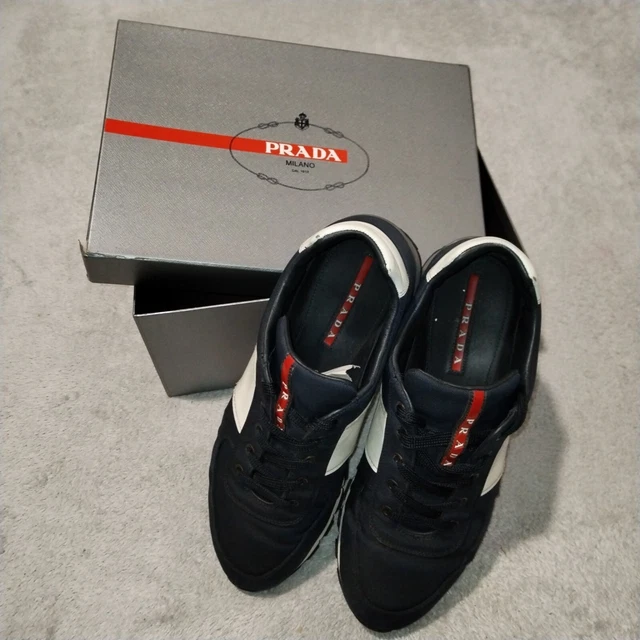 Grey prada hotsell trainers