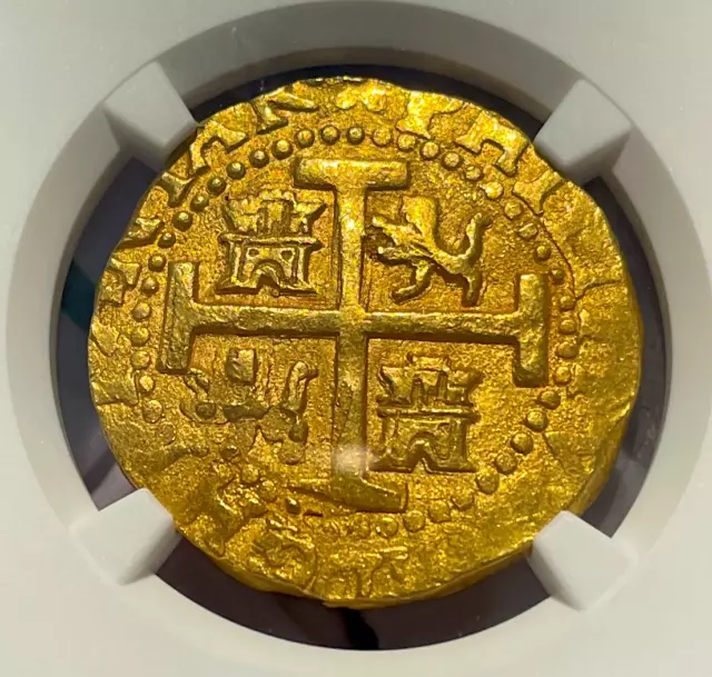Peru 8 Escudos 1712 Ngc 63 1715 Fleet Shipwreck Pirate Gold Coins Treasure
