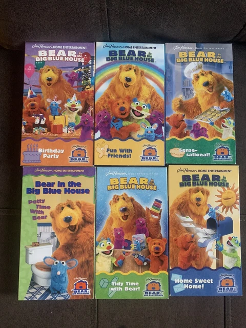 BEAR IN THE Big Blue House VHS Lot Of 6 Tapes - Jim Henson Muppets $100 ...