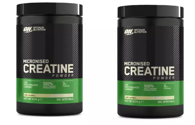 2 boites OPTIMUM NUTRITION MICRONISED CREATINE POWDER 634G