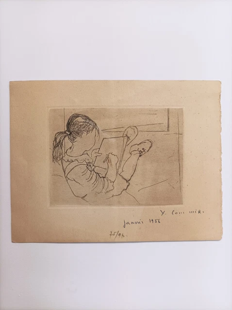 Gravure Ernesto Tatafiore 'Ulysse' - 1974, Signée, 27,5 X 20 Cm, Contemporain