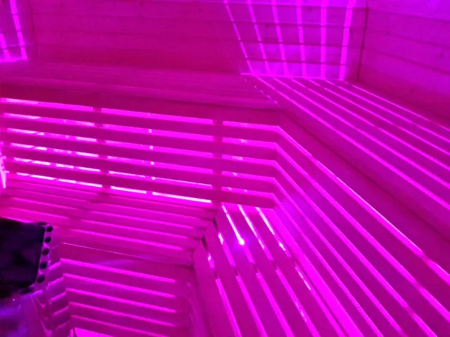 LED, Saunabeleuchtung, .Unterbank,. Saunabeleuchtung, Sauna,Farblicht 5 Meter//