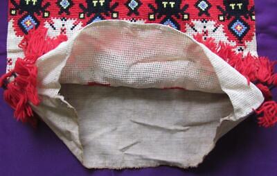 19C. Antique Traditional Folk Art Handmade Woolen Pillow 2