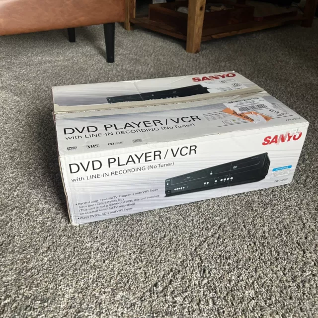 BRAND NEW SANYO FWDV225F DVD/VCR Player with Line-in Recording With Remote RCA