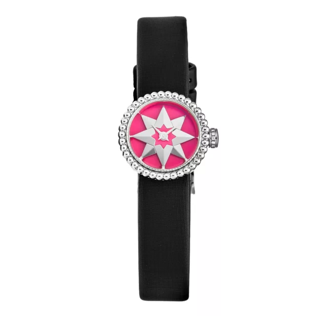 Christian Dior Women's La D De Dior Pink Dial Strap Quartz Watch CD040112A005