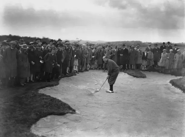 Walter Hagen At Moortown Golf Club West Yorkshirel 1929 Old Photo