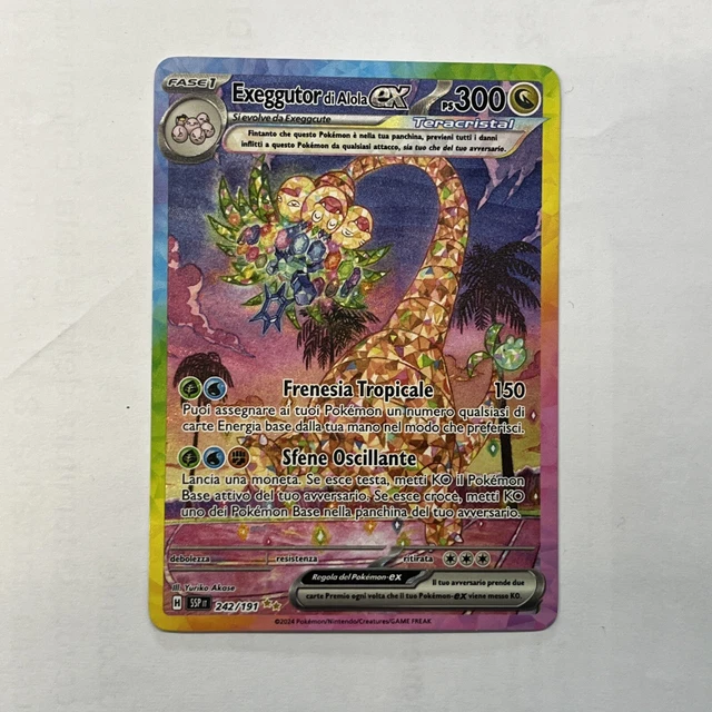 POKEMON EXEGGUTOR DI Alola Ex 242/191 | Scintille Folgoranti SSP ...