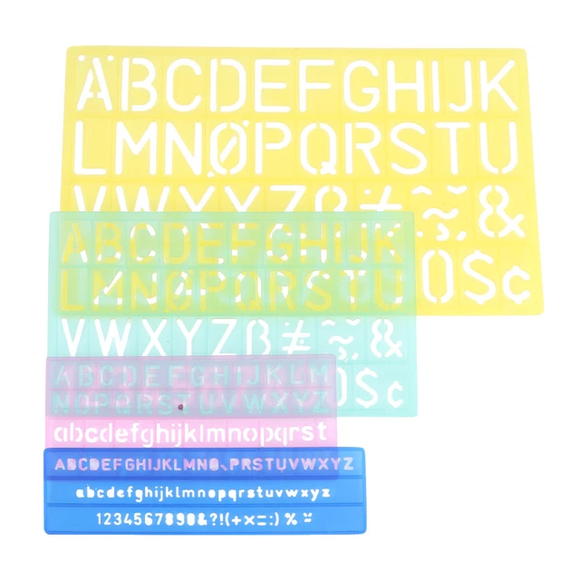 DIGITAL DRAWING TEMPLATE Plastic Digital Template Letter Template Four