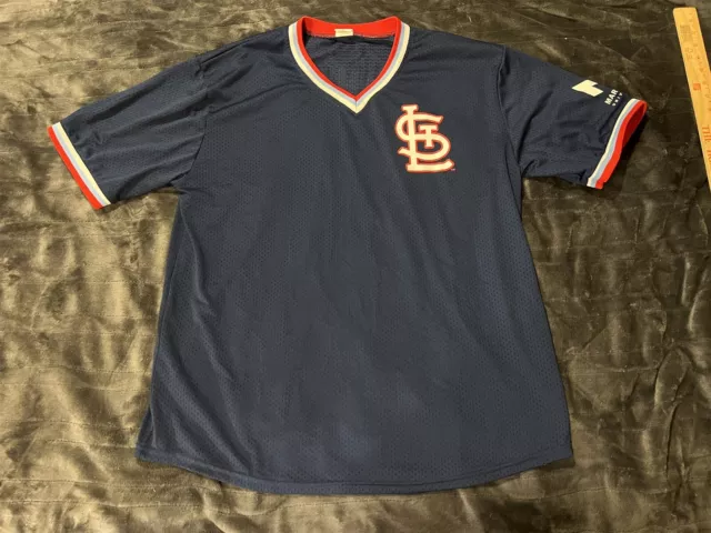 St. Louis Cardinals Powder Blue Retro SGA Jersey XL Shirt MLB Baseball  Bayer