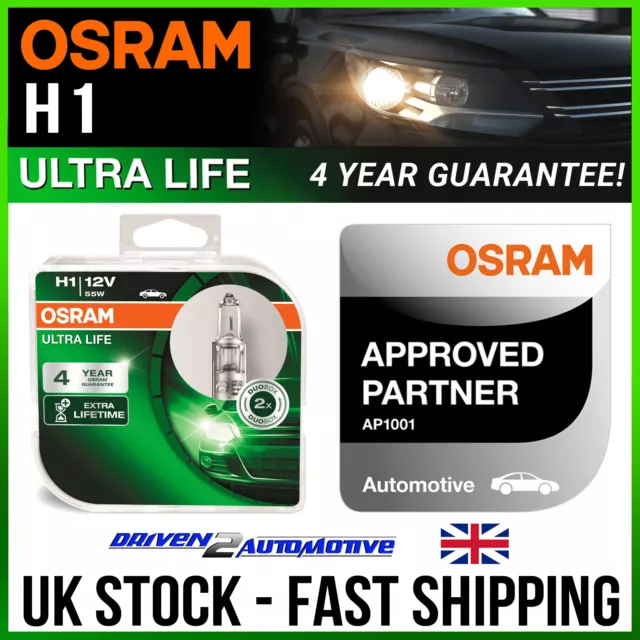 Osram Ultra Life H1 H4 H7 Long Life Car Bulbs with 4-Year Guarantee  HEADLIGHT