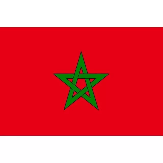 Drapeau Maroc, Drapeau Marocain 150 x 90 cm Neuf Fête Football Décoration