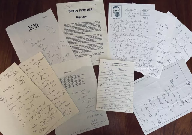 Ron & Reg Kray Twins Signed Letter Collection (Great Content)