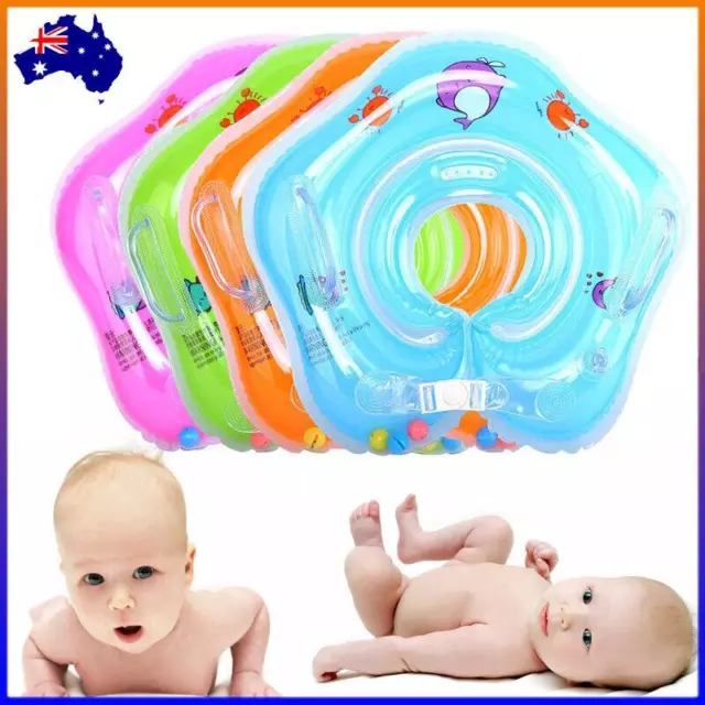 1/4x Baby Inflatable Swimming Float Ring Pool Infant Bath Safety Aid Water Raft