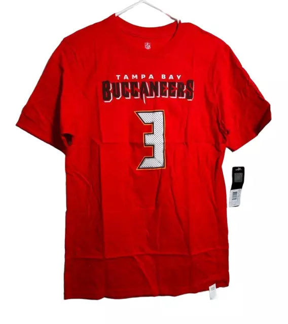 Team Apparel Jugendliche Tampa Bay Buccaneers J Winston #3 NFL T-Shirt,Rot,XL (