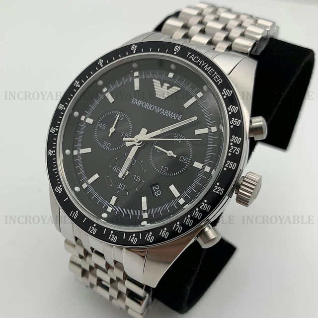 NOUVEAU EMPORIO ARMANI AR5988 Sportivo Montre Homme Chronographe cadran noir EUR 104 90 PicClick FR