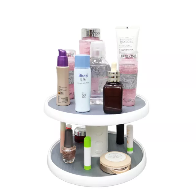 2-Tier Lazy Susan Turntable Cabinet 10" Spice Rack Organizer Pantry Kitchen Cake