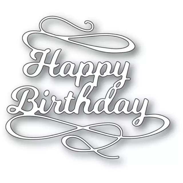 happy Birthday Stanzformen Cutting Dies Scrapbooking Stanzschablonen Stencil DIY