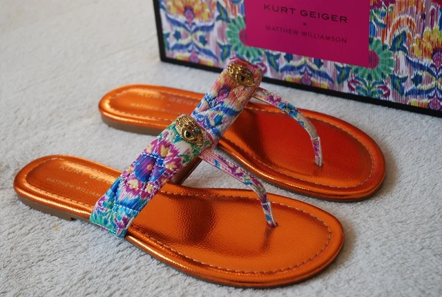 Sandali in pelle con borchie, cuoio | Intrend