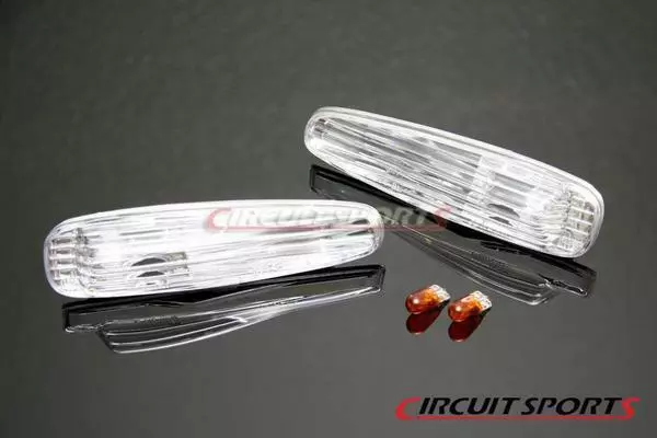 Circuit Sports Front Clear Side Markers for 95-98 Nissan 240SX Silvia S14 Circuit Sports Front Clear Side Markers for 95-98 Nissan 240SX Silvia S14